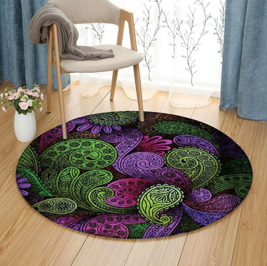 Paisley Round Carpet