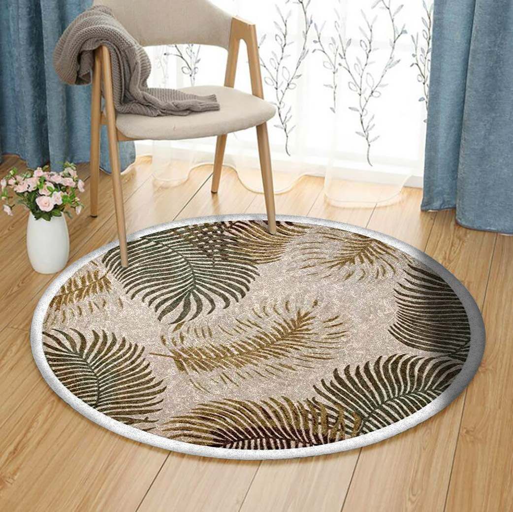 Palm Round Carpet