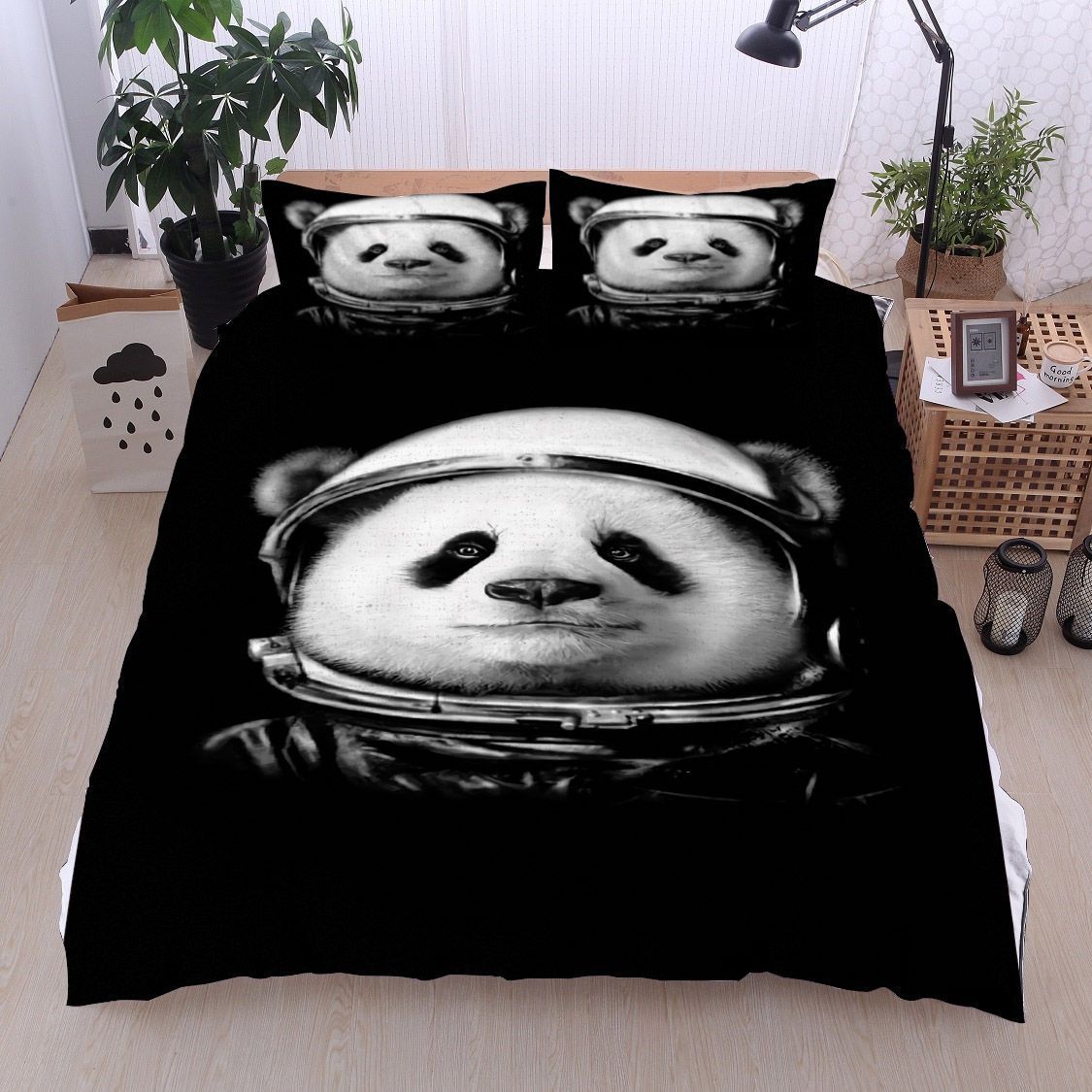 Panda Astronaut Bedding Set