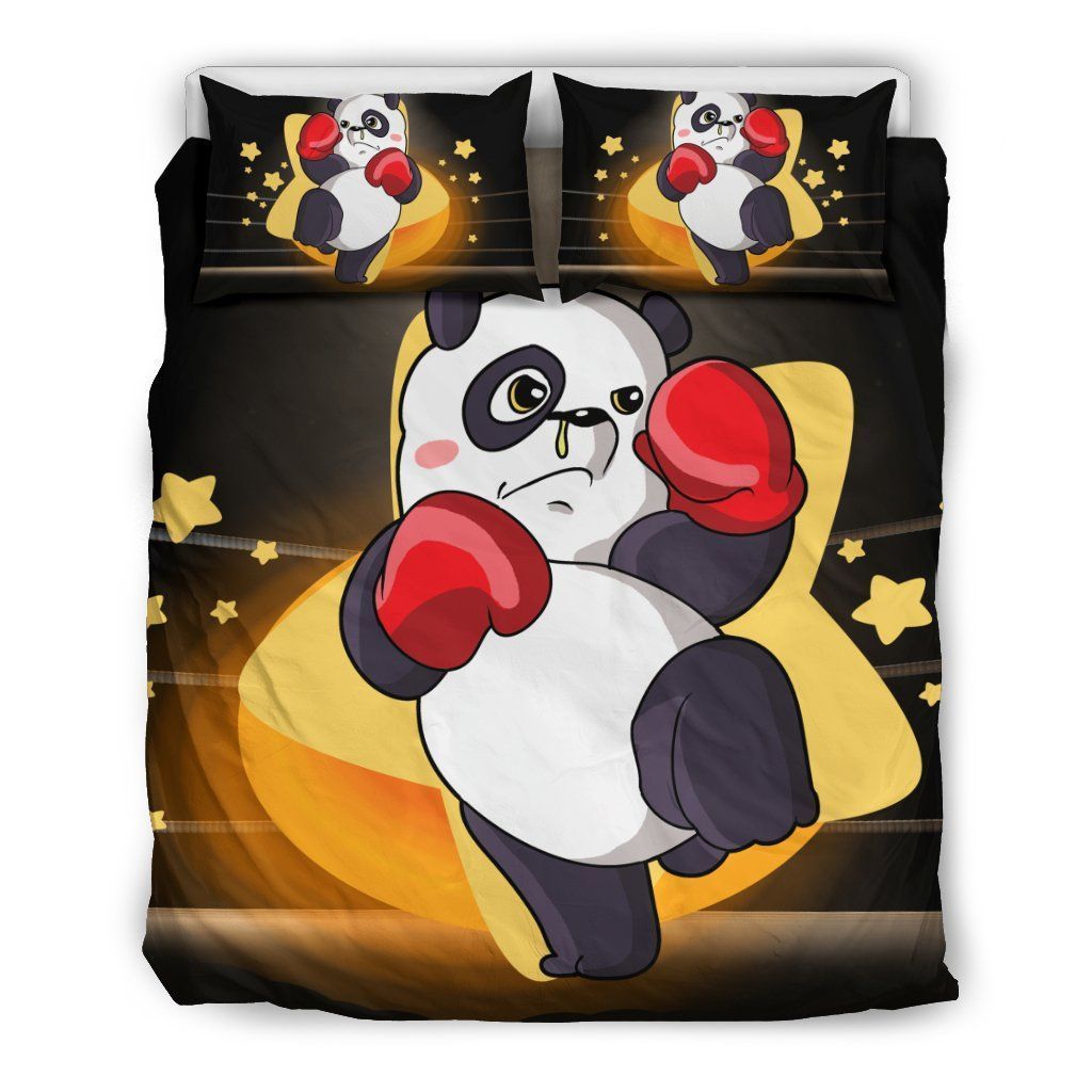 Panda Boxing Bedding Set