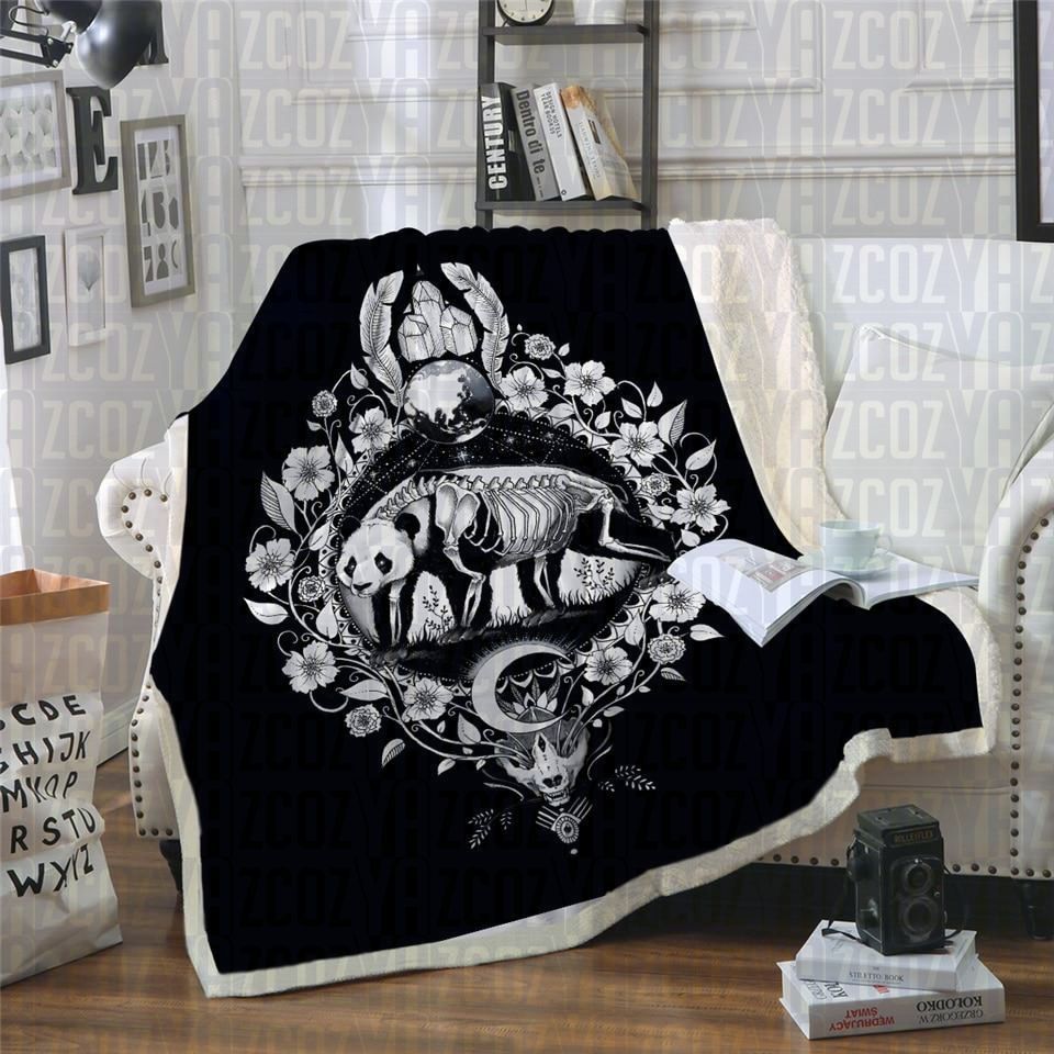 Panda Sherpa Fleece Blanket