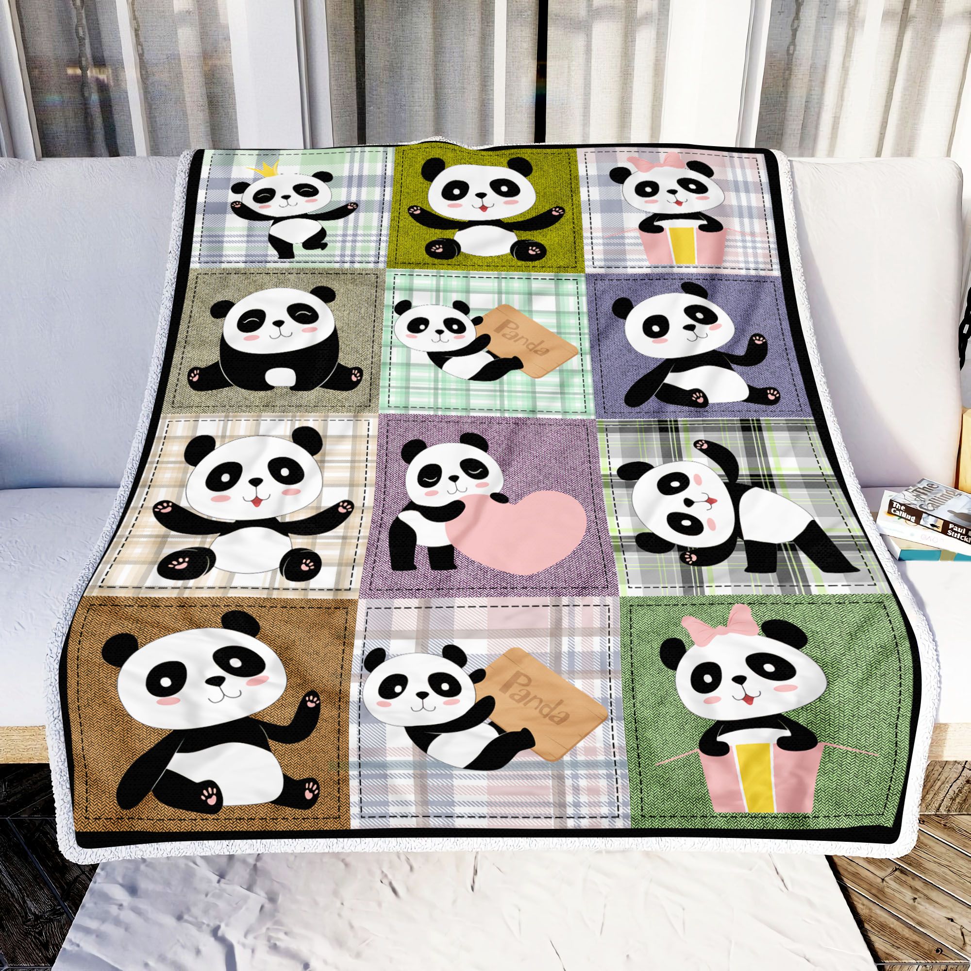 Panda Cute Fleece Blanket