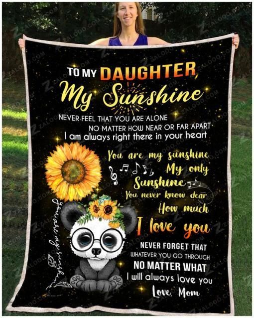 Panda Daughter Sherpa Fleece Blanket