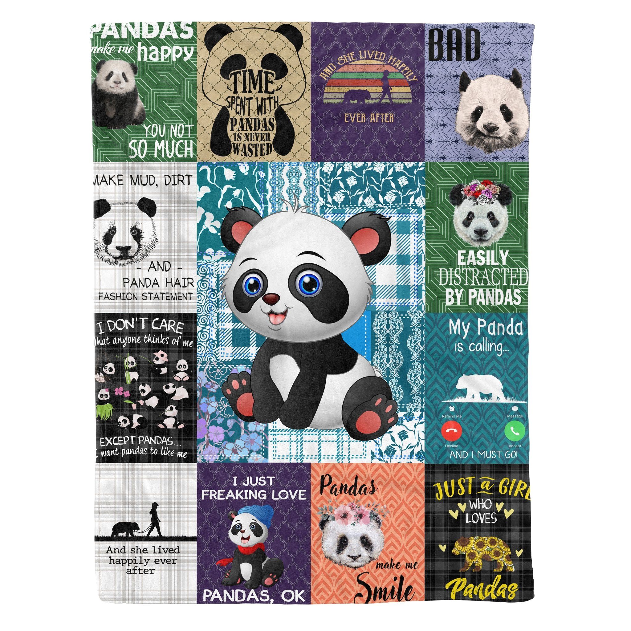 Panda Fleece Blanket
