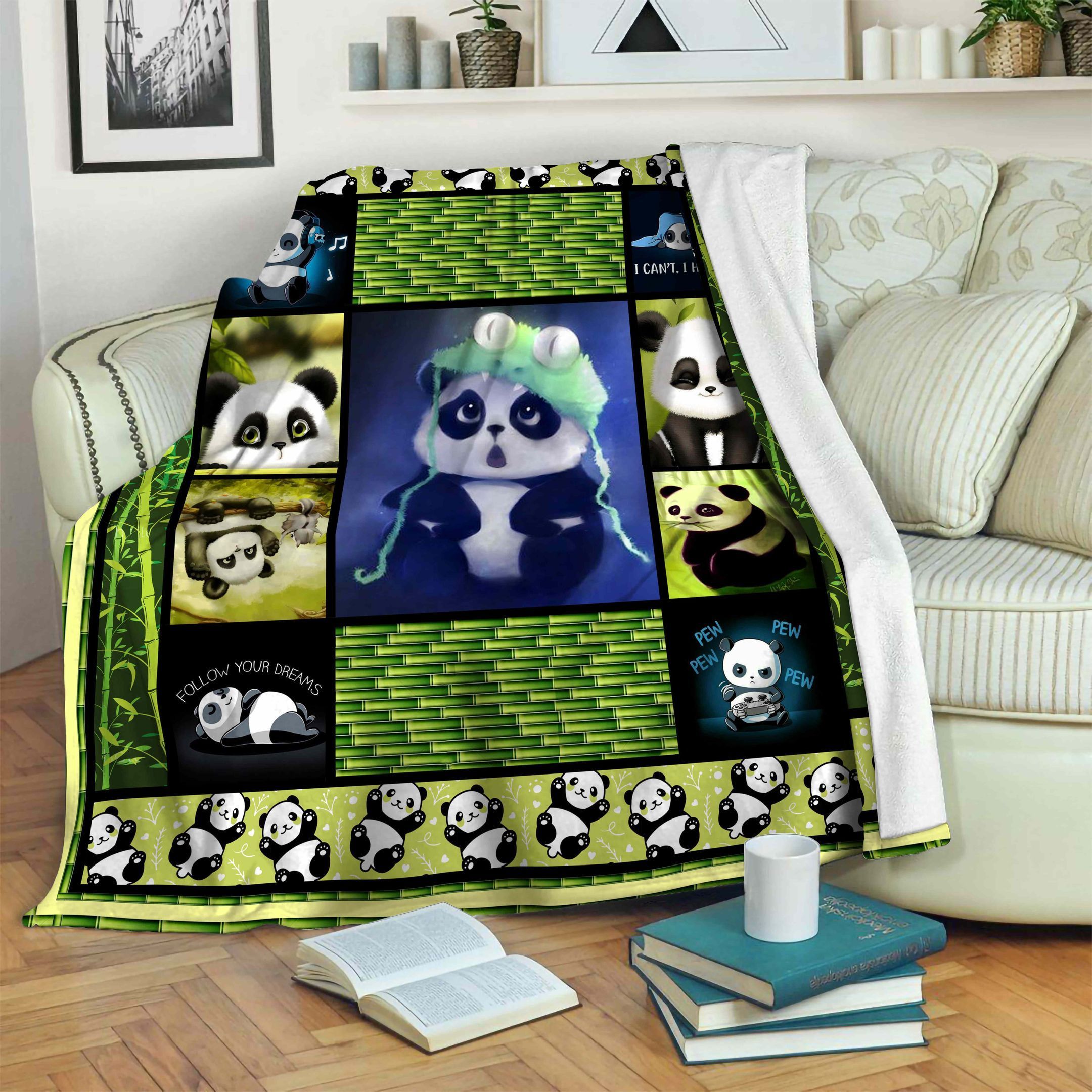 Panda Fleece Blanket