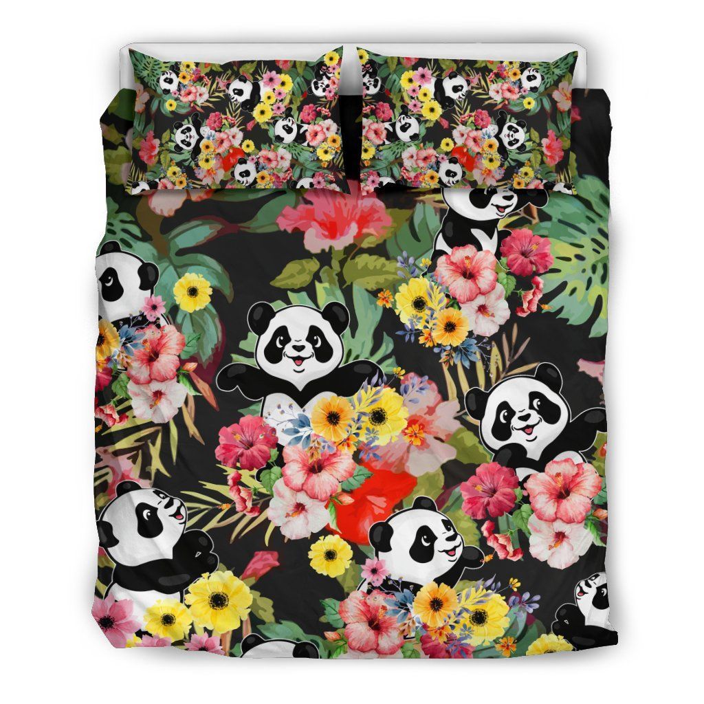 Panda Flower Bedding Set