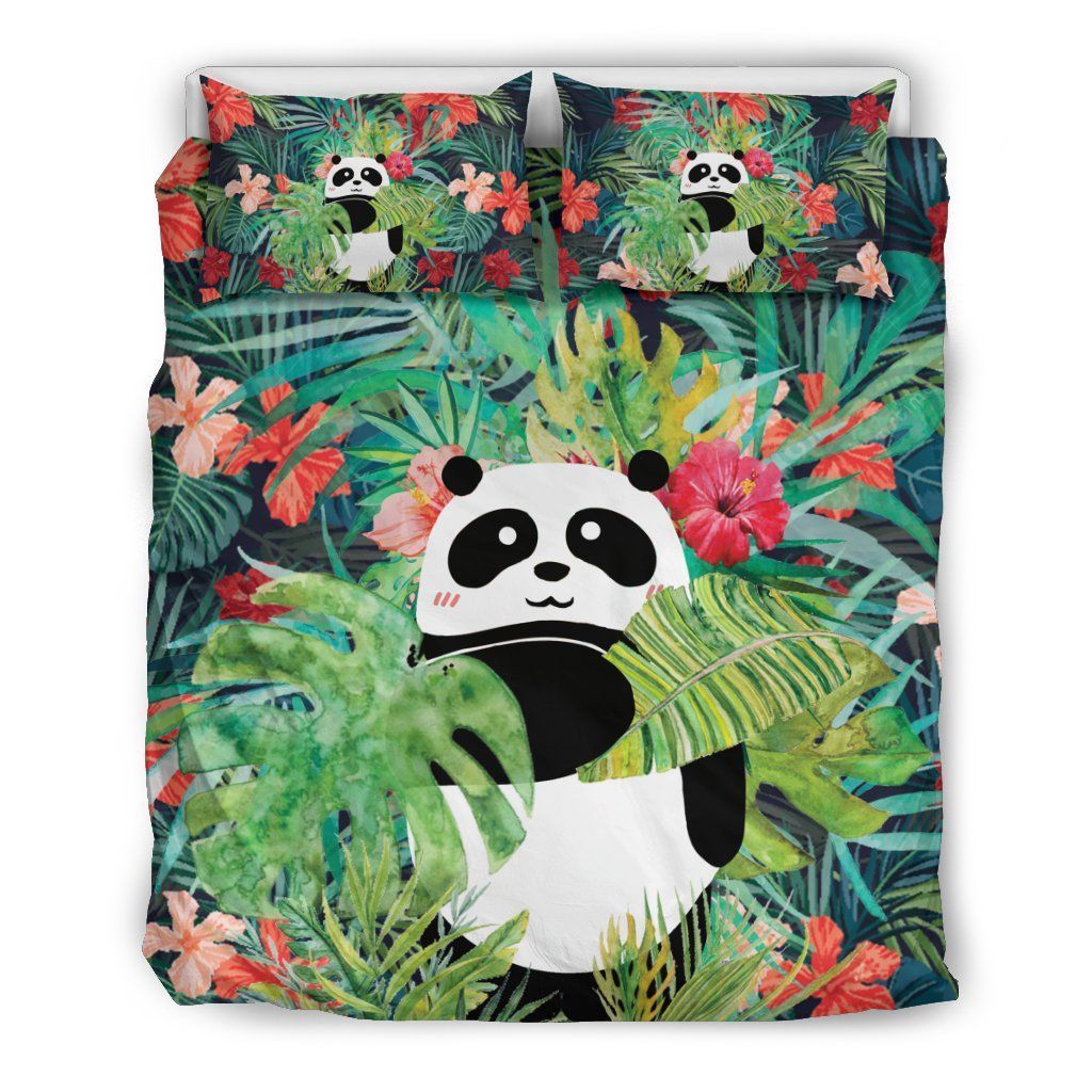 Panda Flower Bedding Set