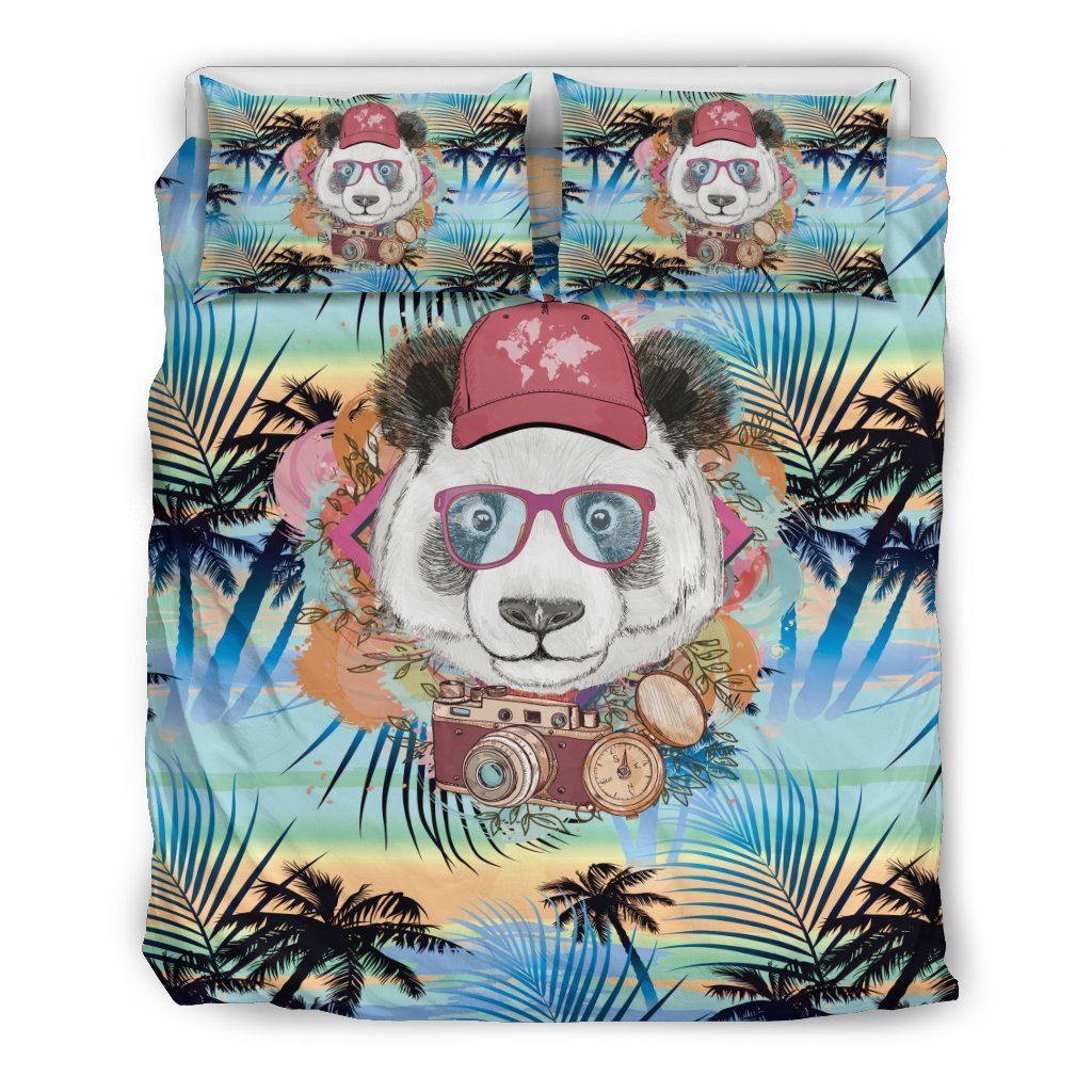 Panda Flower Bedding Set