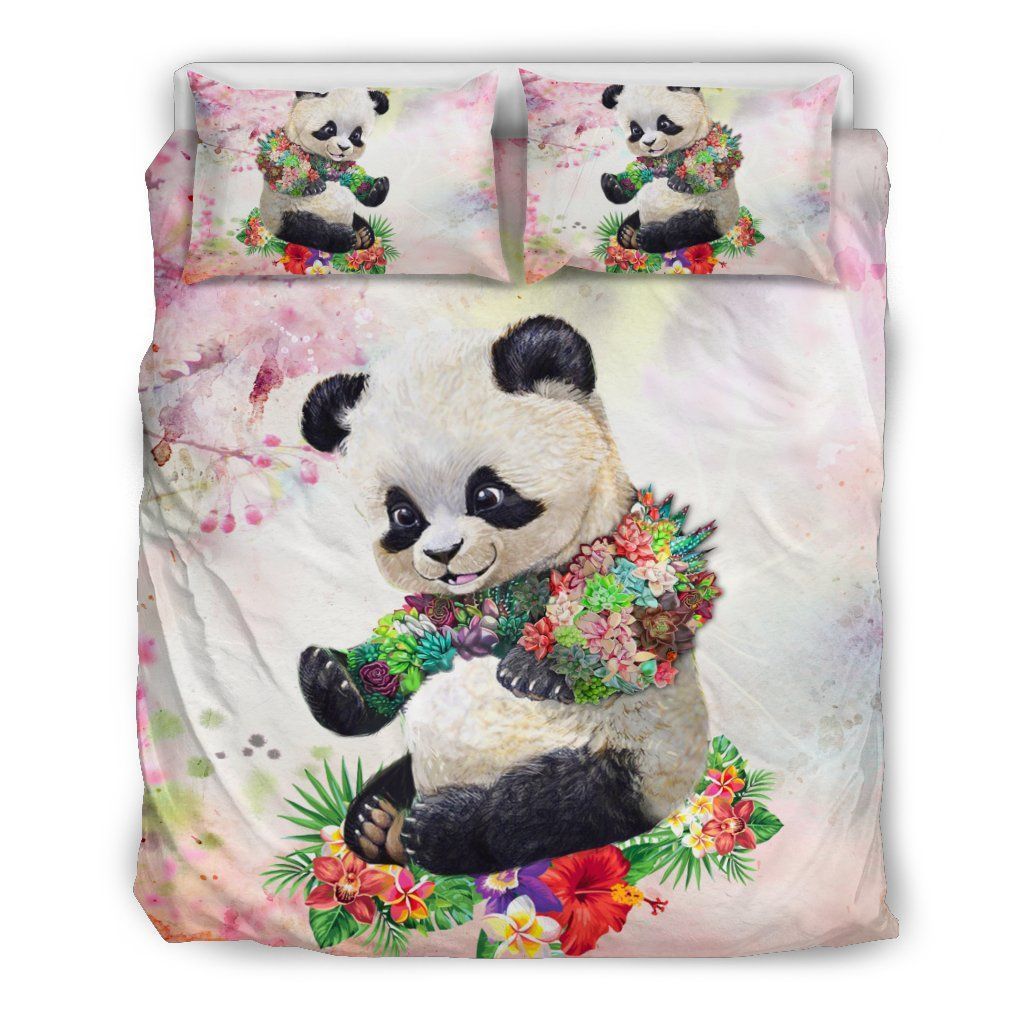 Panda Flower Bedding Set