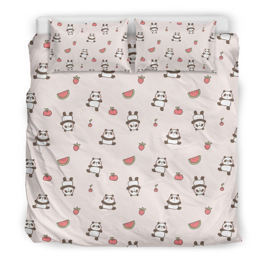 Panda Fruit Bedding Set