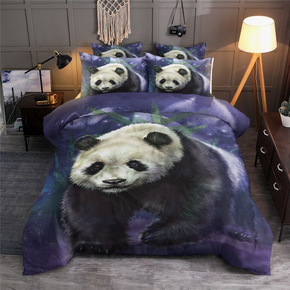 Panda Galaxy Bedding Set