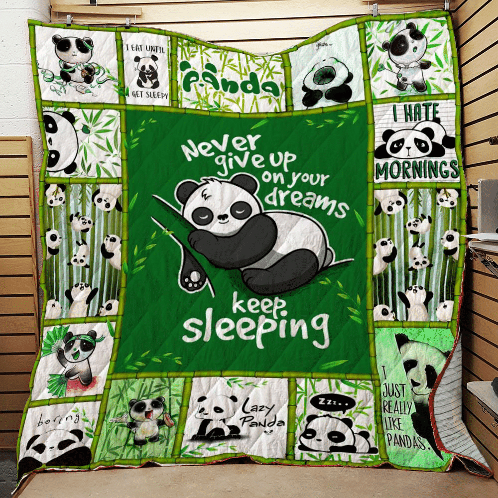 Panda Keep Sleeping Quilt Blanket DHC3112629TD
