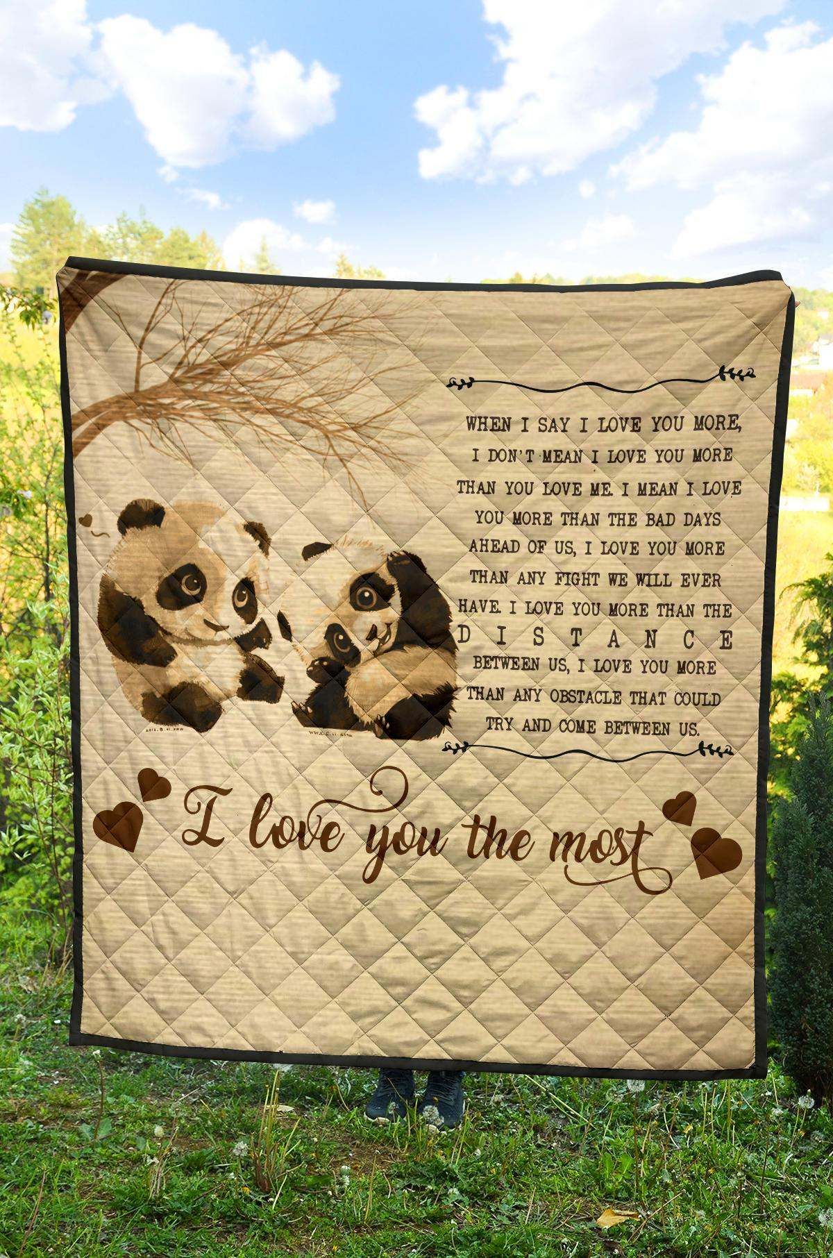 Panda Love Most Premium Quilt M021 DHC2711658DD