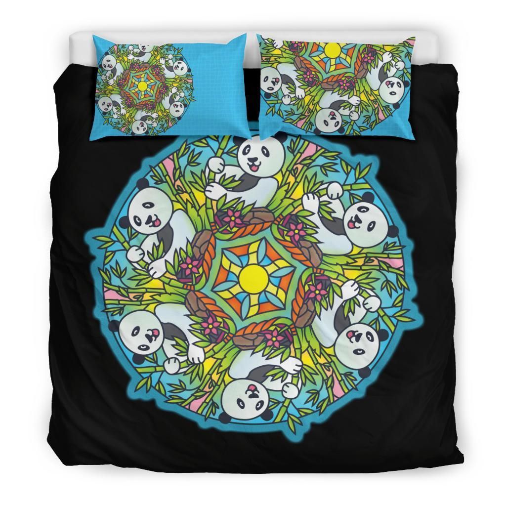 Panda Mandala Bedding Set
