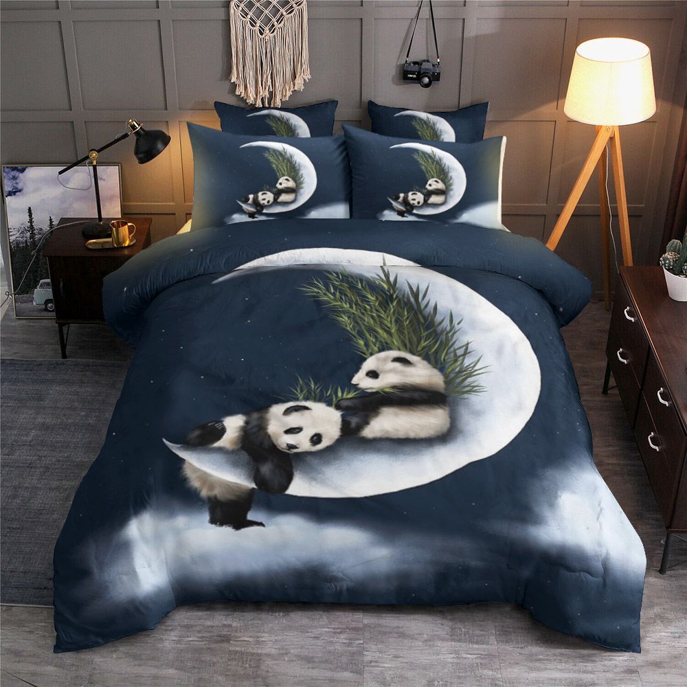 Panda Moon Bedding Set