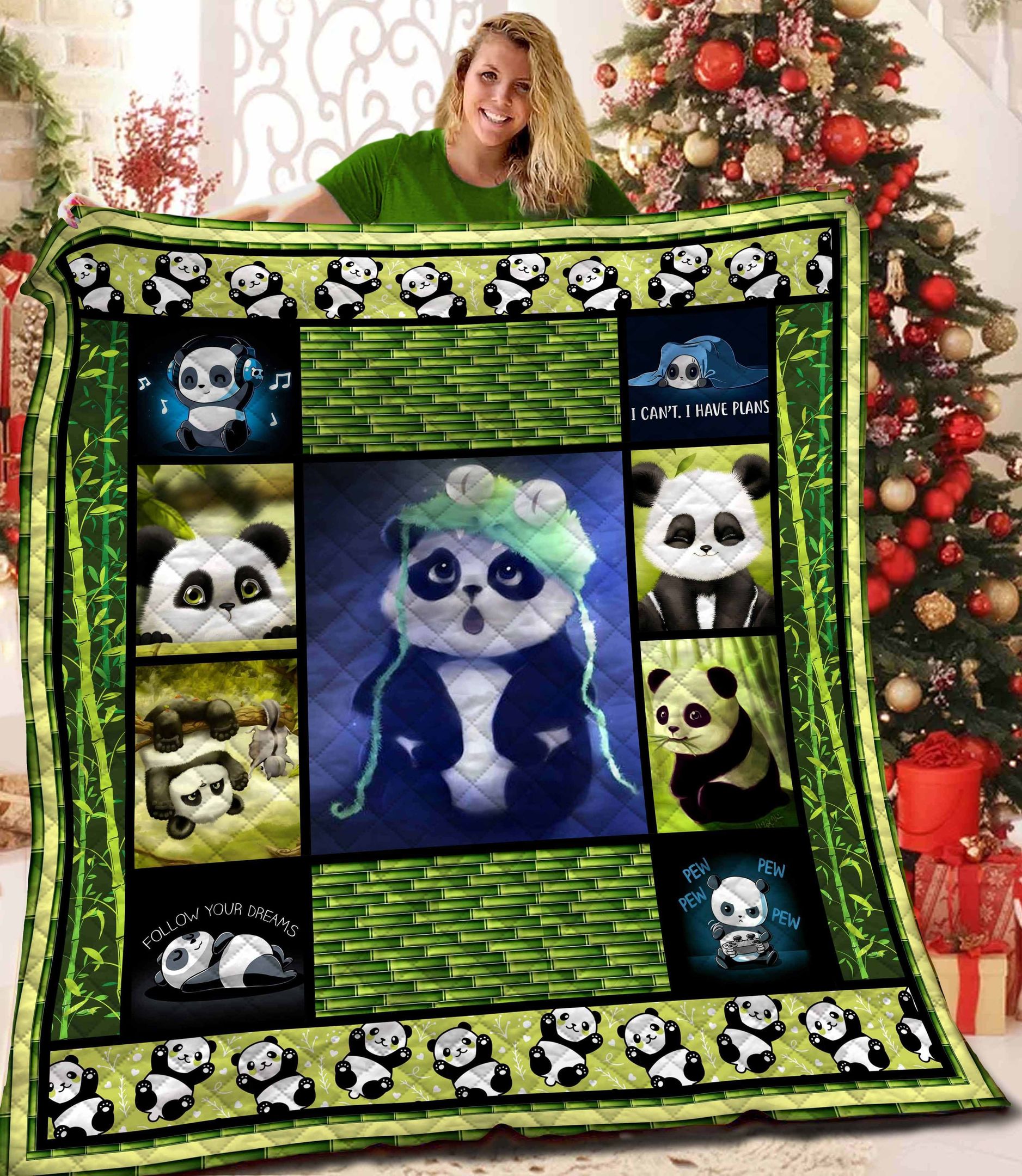 Panda Quilt Blanket BBB241005NL
