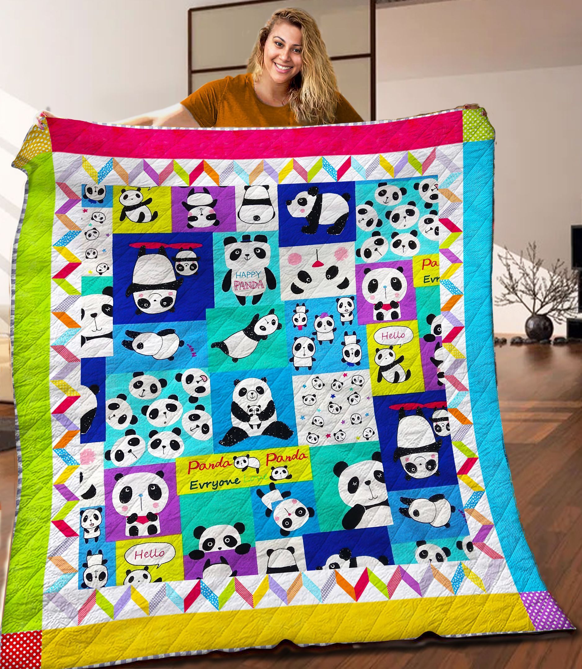 Panda Quilt Blanket C9B250316MI