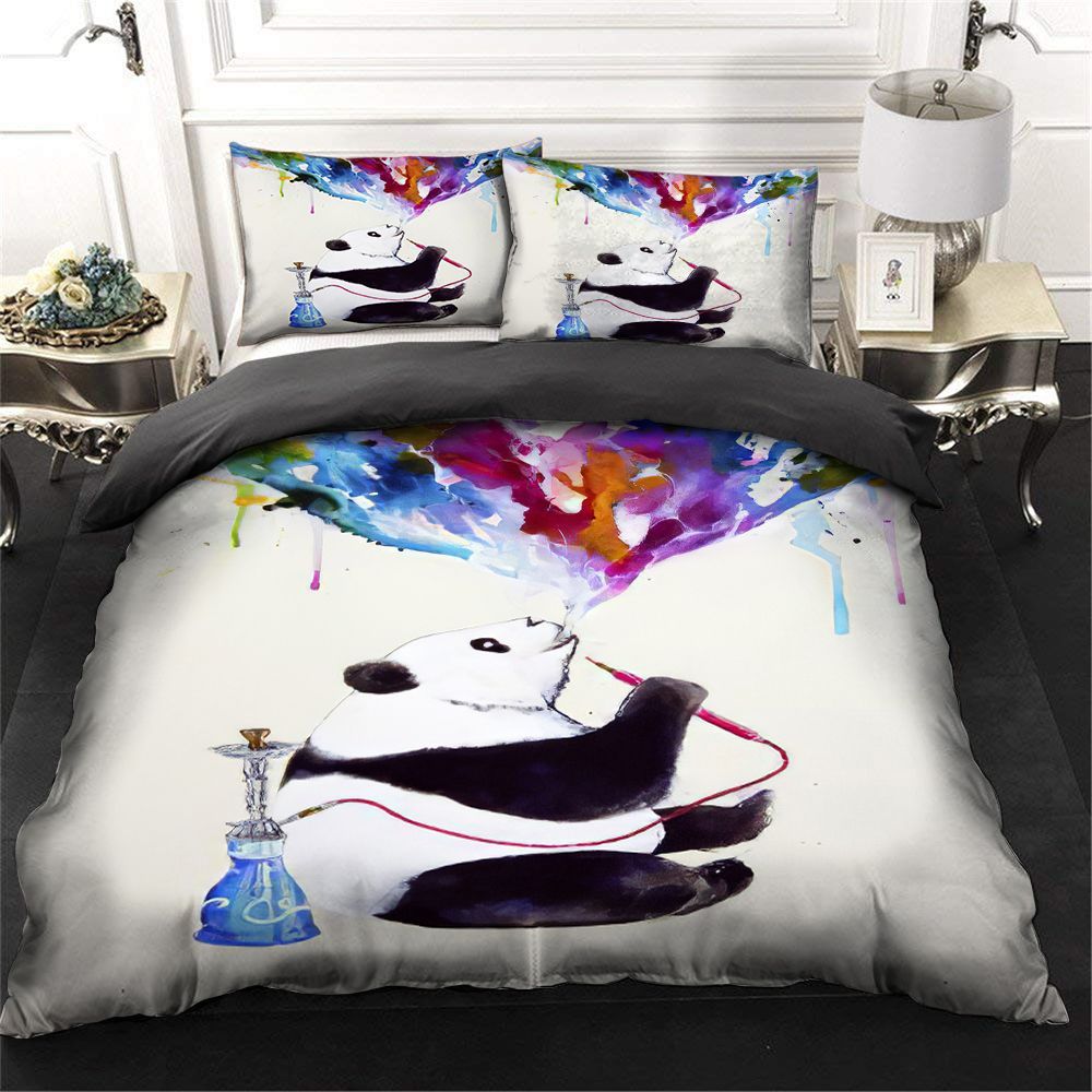 Panda Rainbow Bedding Set