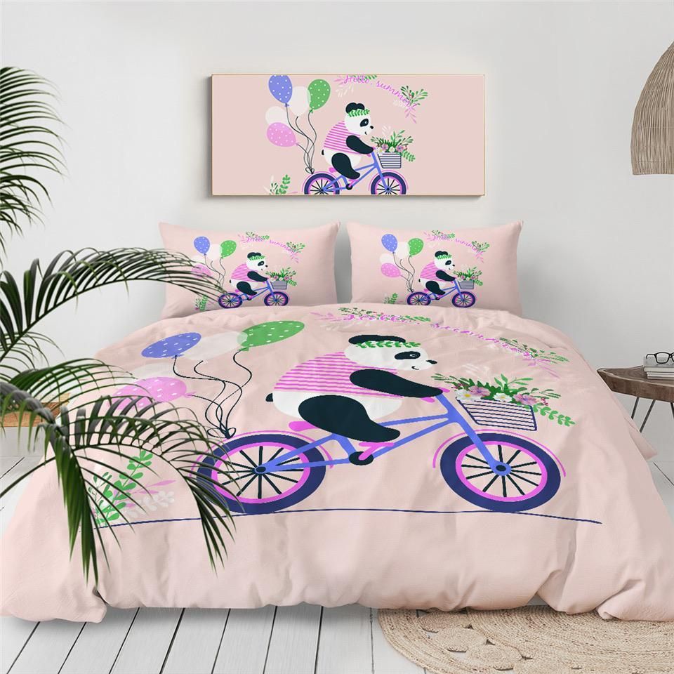 Panda Riding Bedding Set