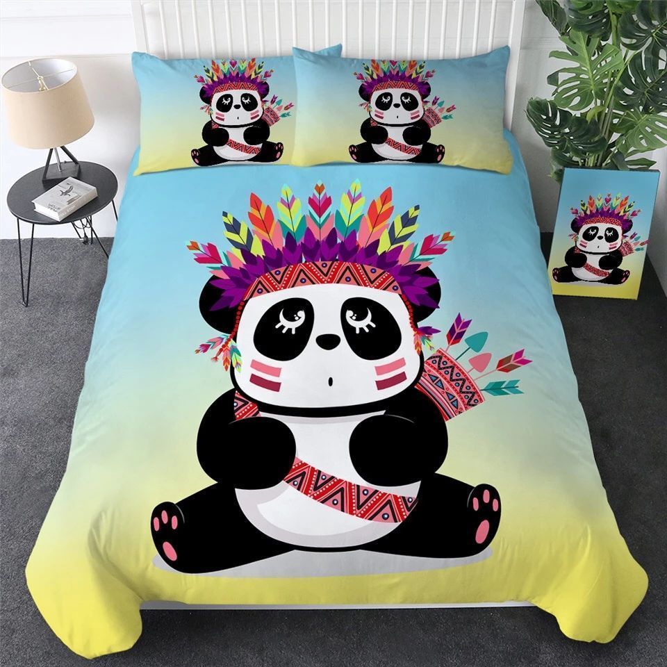 Panda Sitting Bedding Set