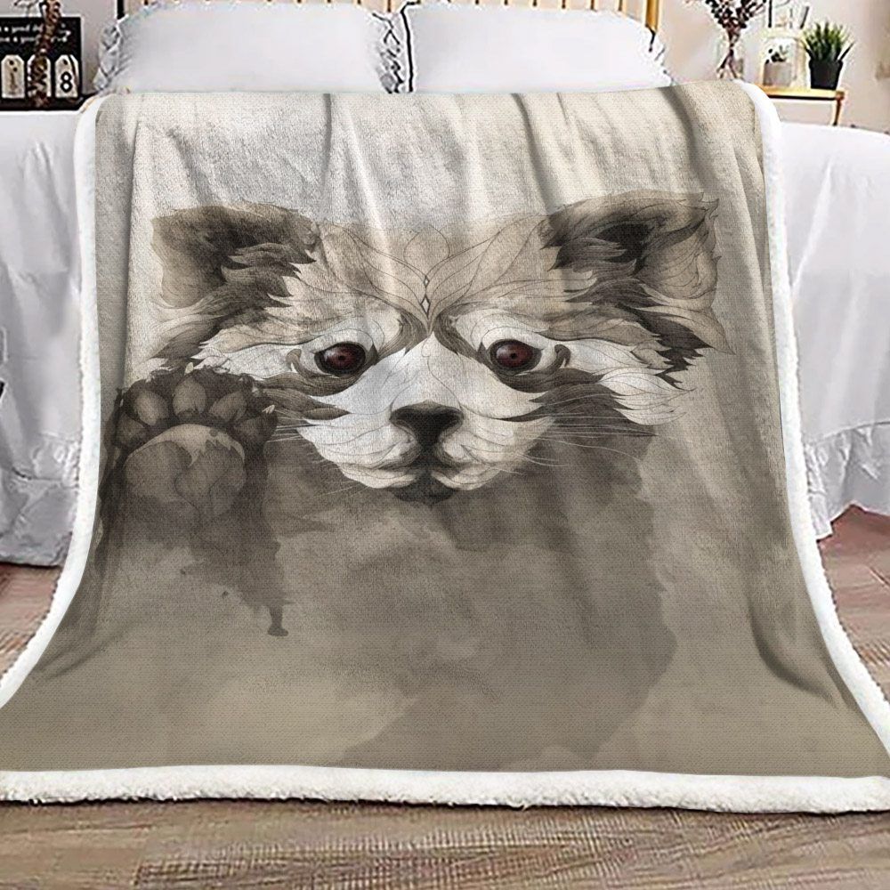 Panda Sherpa Fleece Blanket