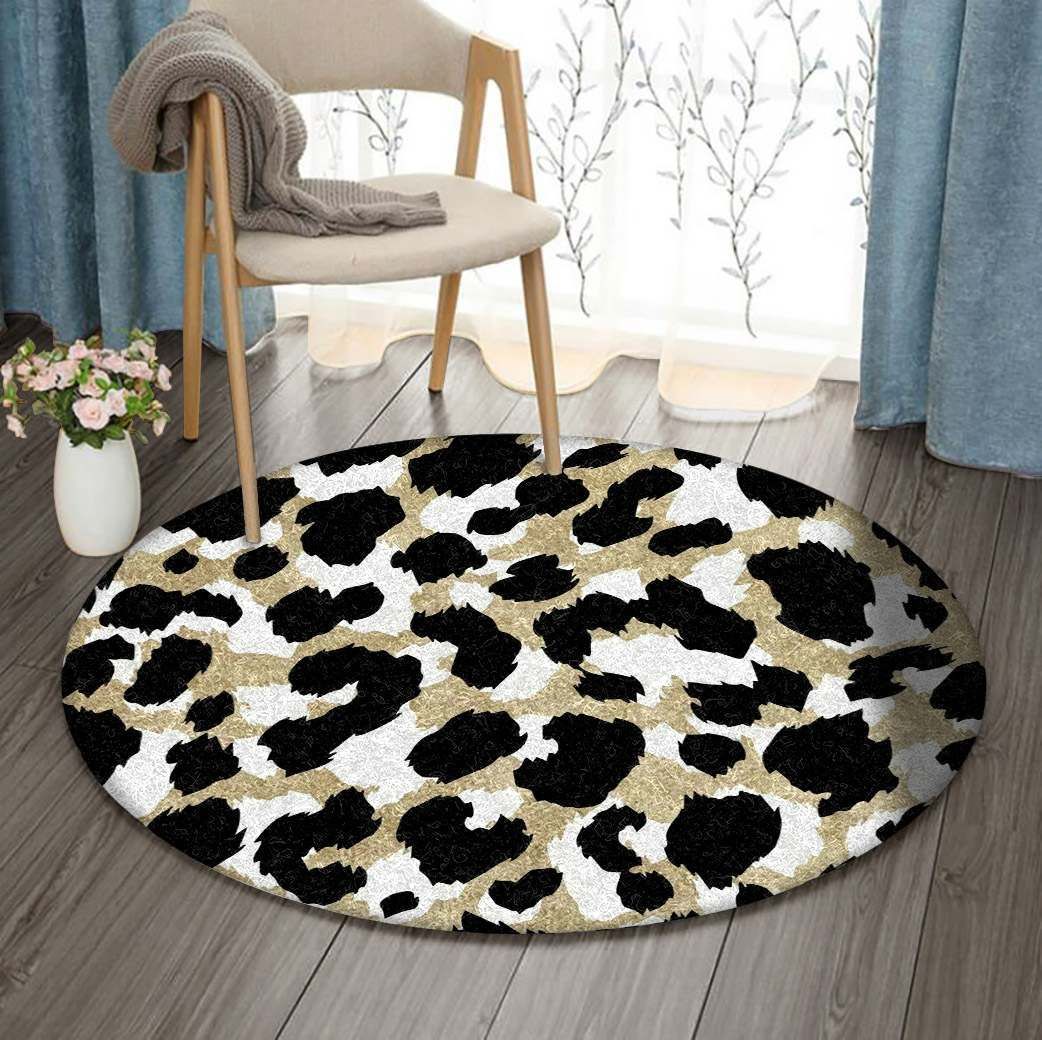Panther Pattern Round Carpet