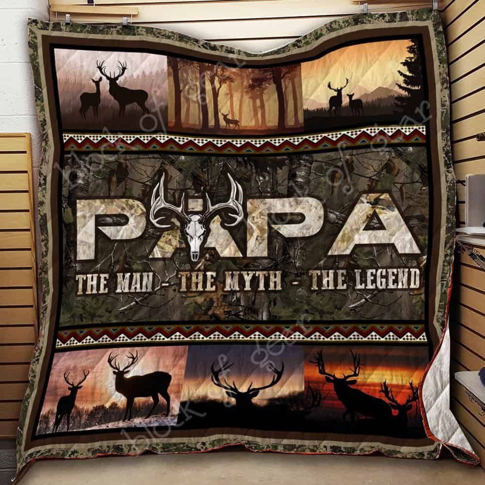 Papa Hunting CL19100656MDQ Quilt Blanket