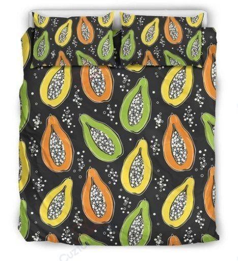 Papaya Pattern Printed Bedding Set