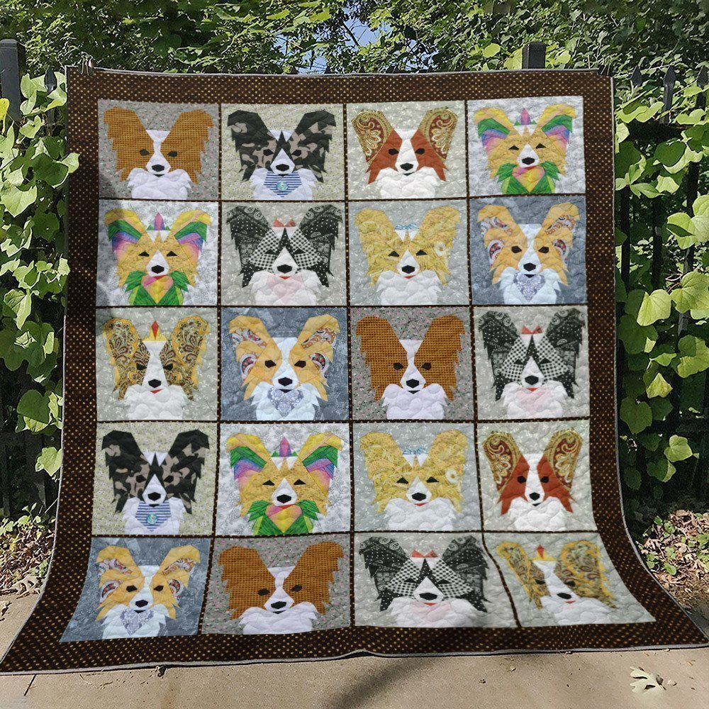 Papillon Dog BL160721 Quilt Blanket