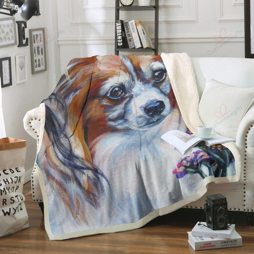 Papillon Fleece Blanket