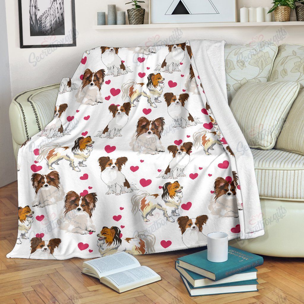 Papillon Fleece Blanket