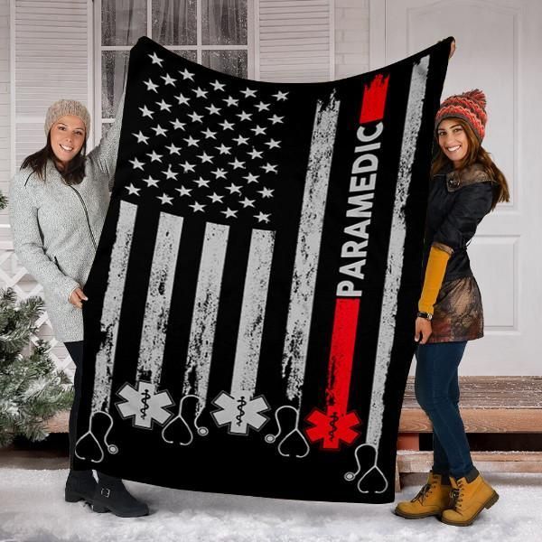 Paramedic Sherpa Fleece Blanket