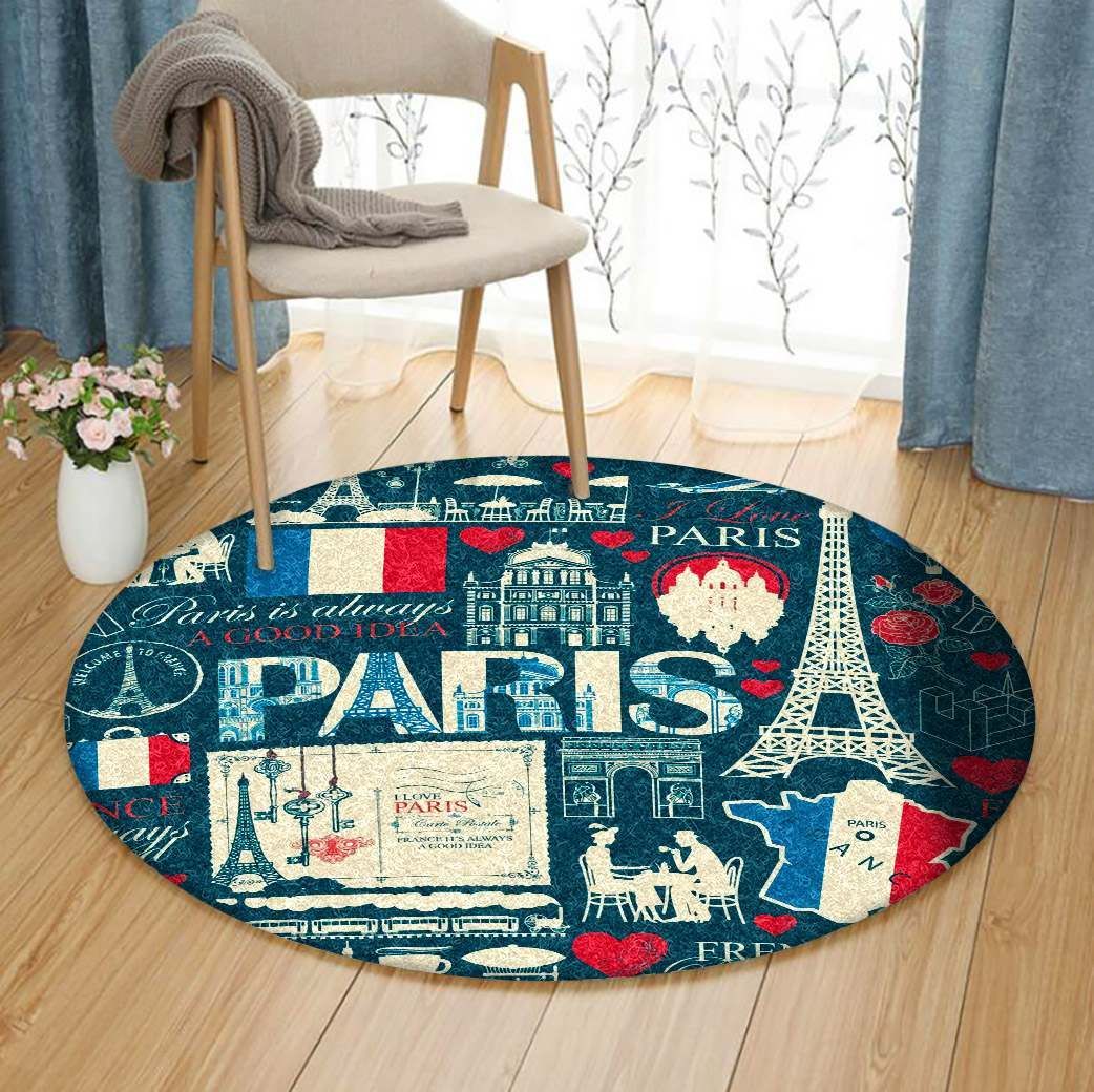 Paris Round Carpet