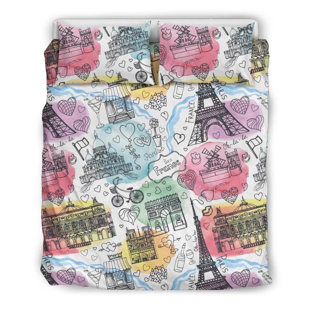 Paris France Cool Design Comfortable Bedding Set