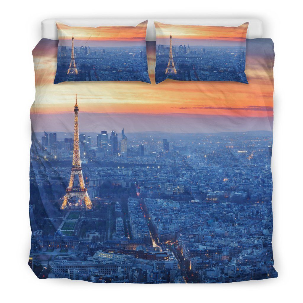 Paris View Of City Bedding Set