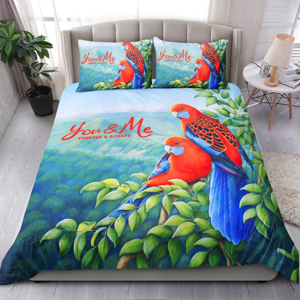 Parrot Couple In High Tree Bedding Set