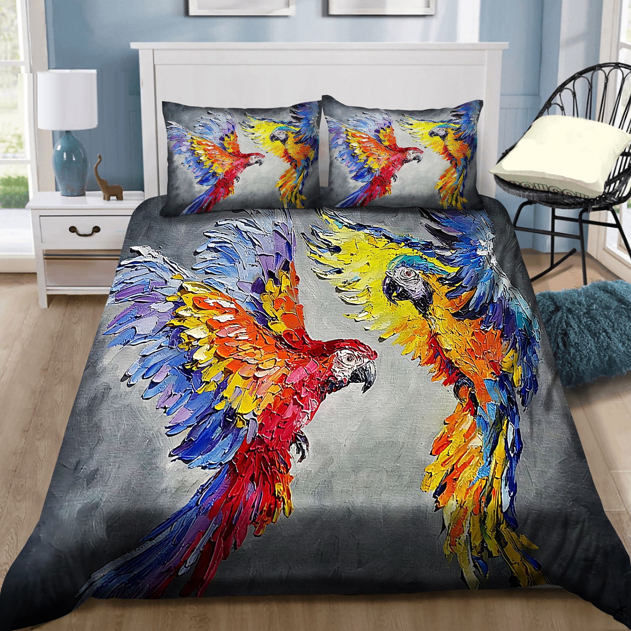 Parrot Couple Bedding Set