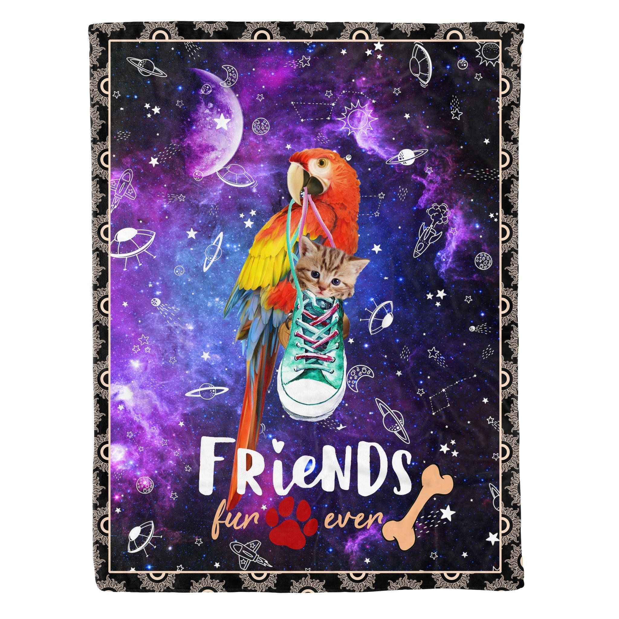 Parrot Fleece Blanket