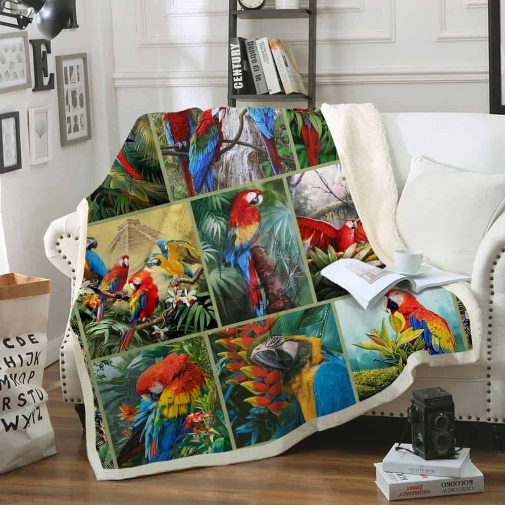 Parrot Fleece Blanket
