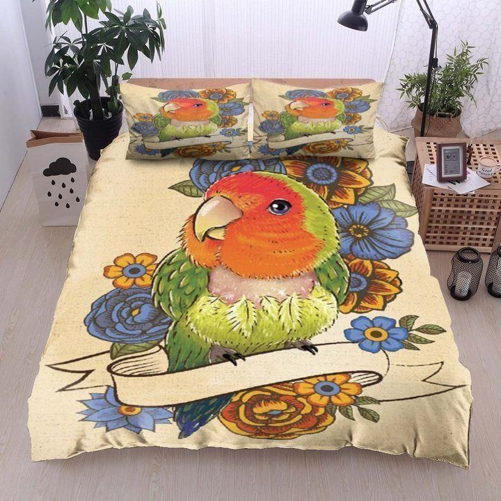 Parrot Flower Bedding Set