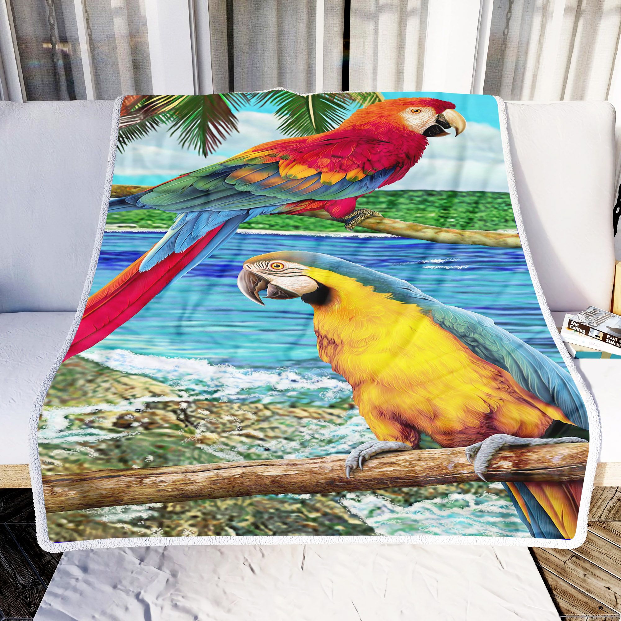 Parrot Jungle Fleece Blanket