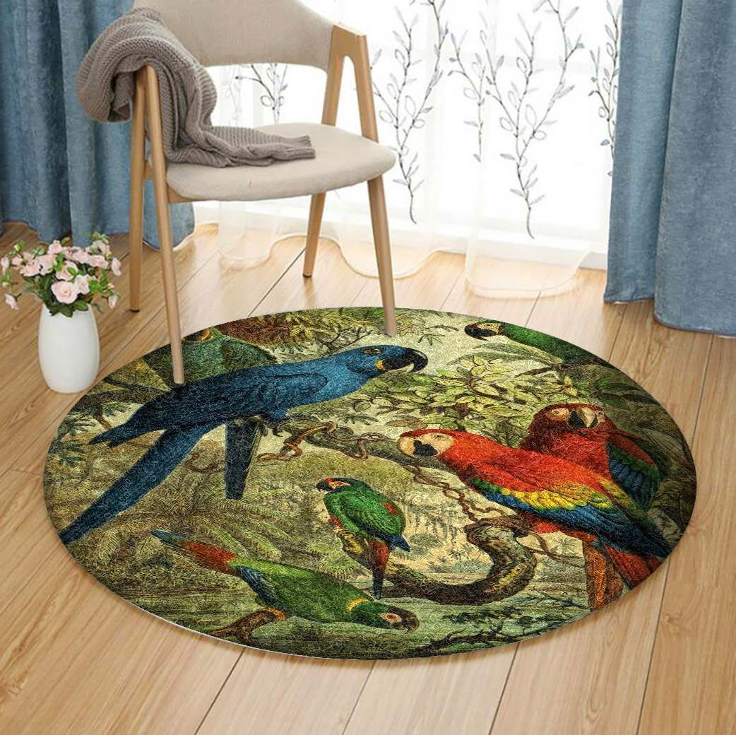 Parrot Round Carpet