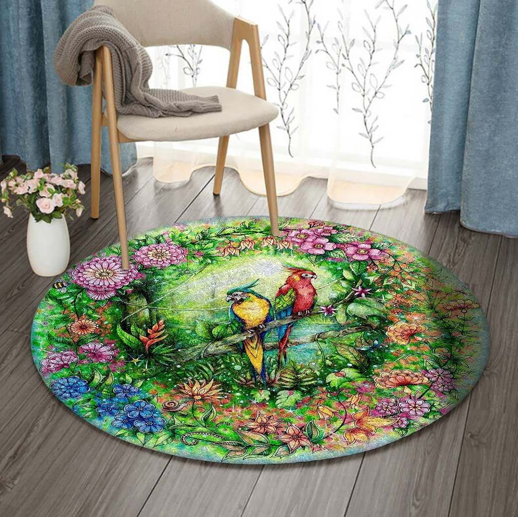Parrot Round Carpet