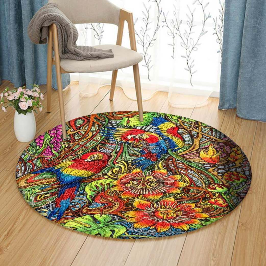 Parrot Round Carpet