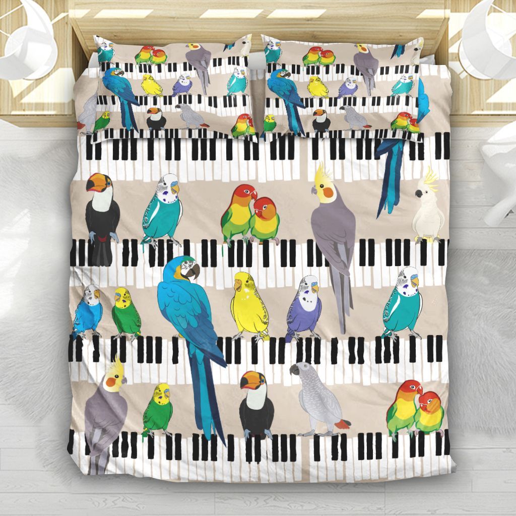 Parrot On The Piano Bedding Set
