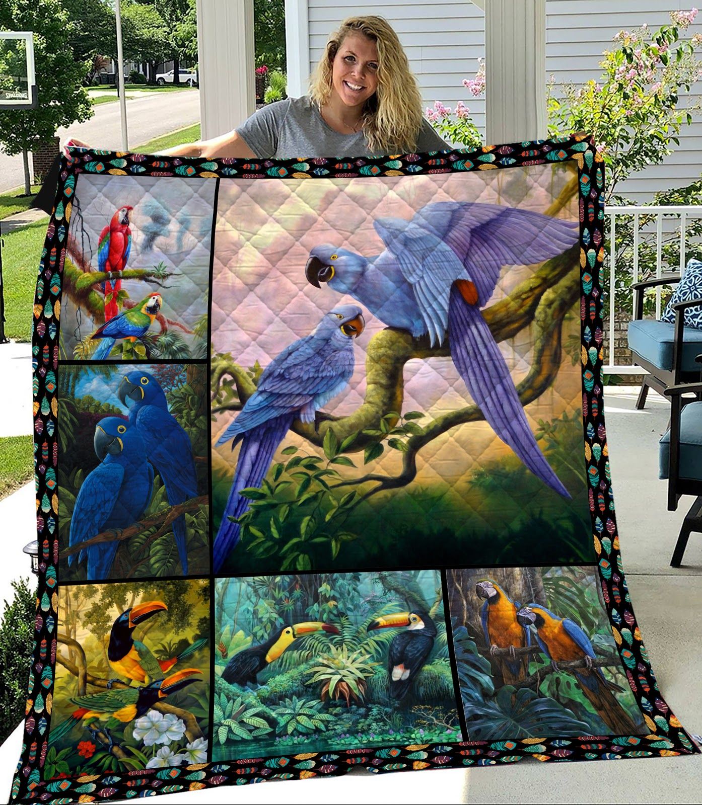 Parrot Quilt Blanket DHC13123025VT