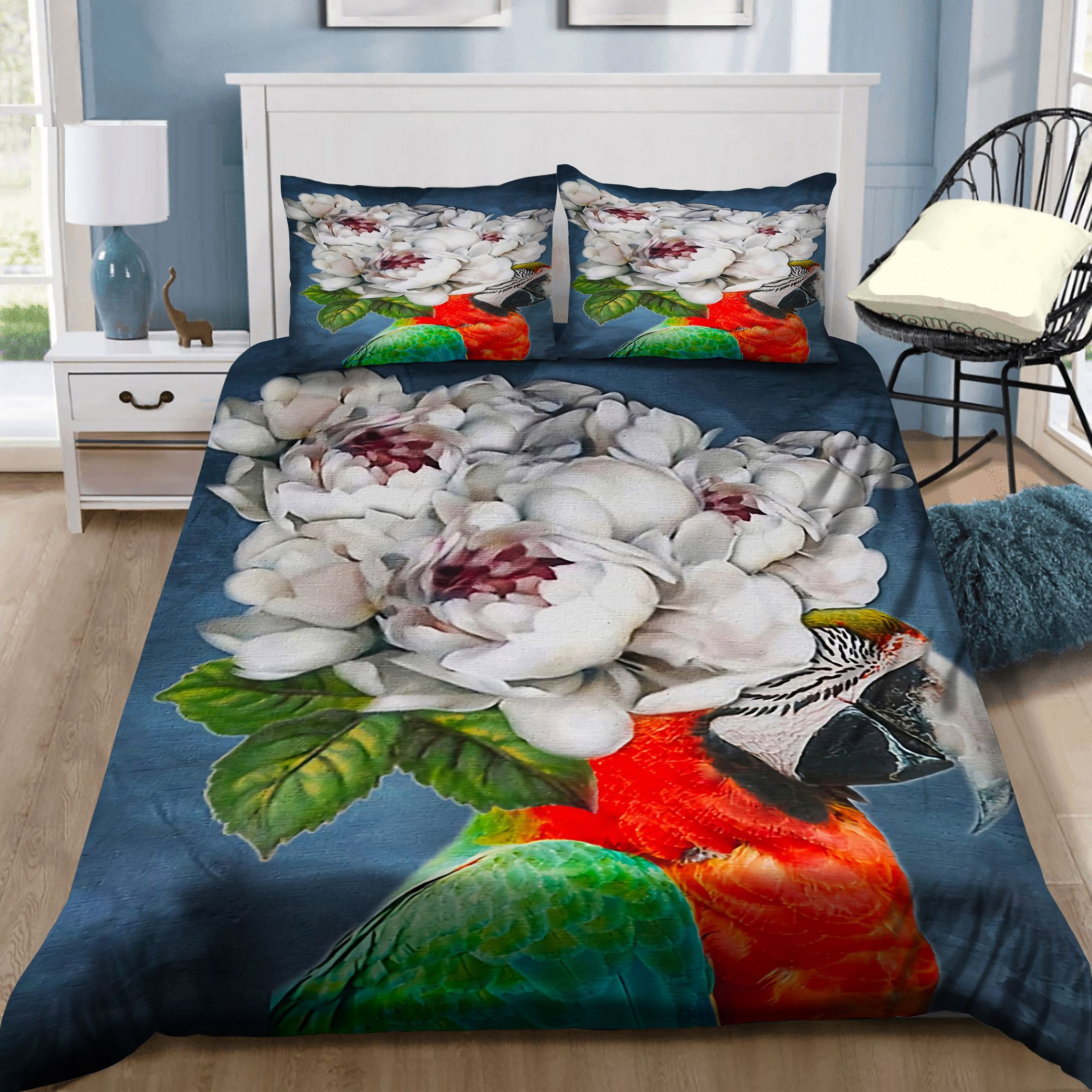 Parrot Rose Bedding Set