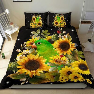 Parrot Sunflower Bedding Set