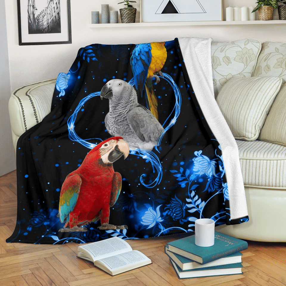 Parrots Fleece Blanket