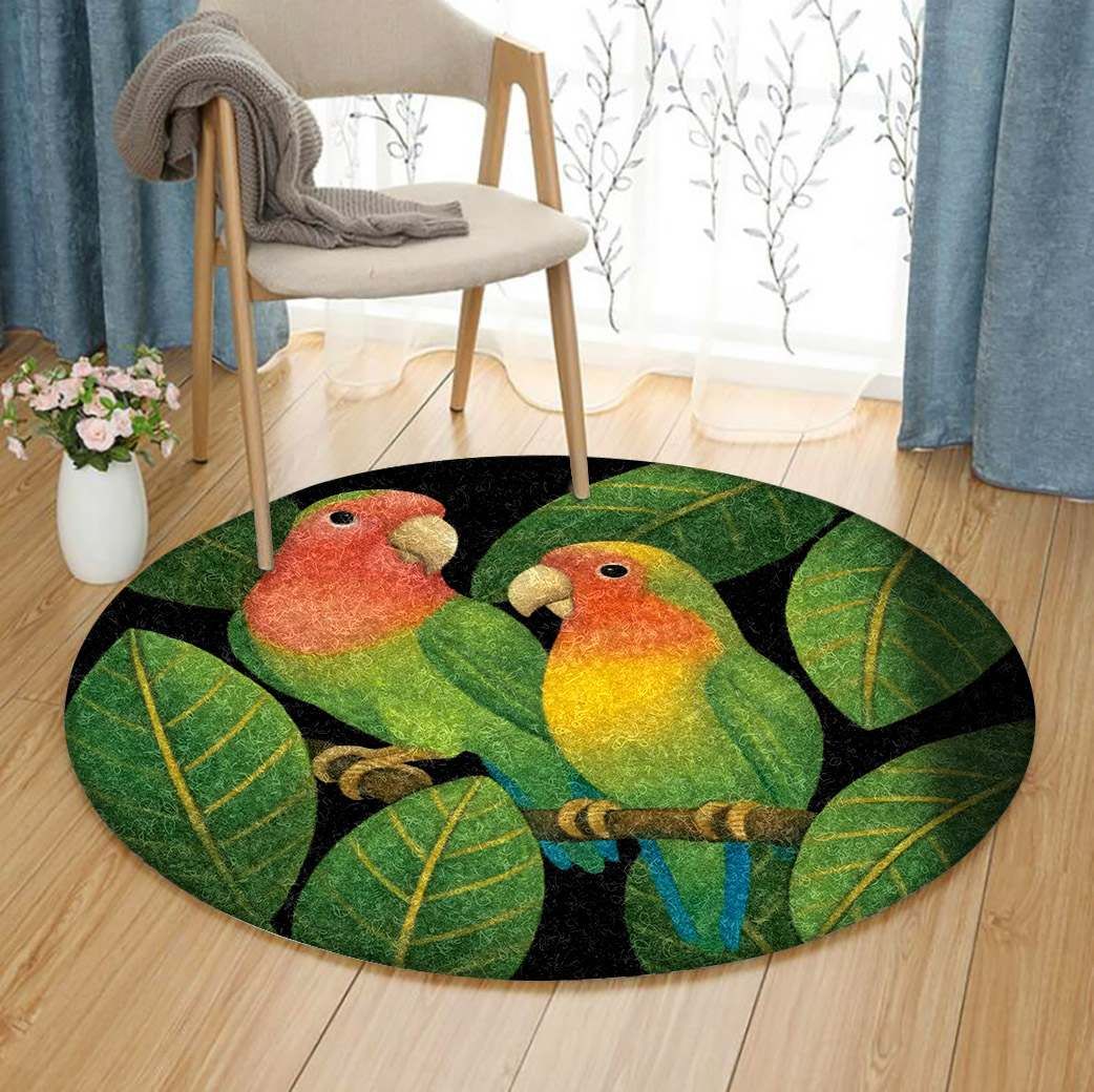 Parrots Round Carpet